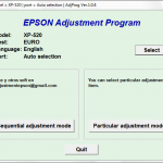 Epson XP520 Adjustment Program