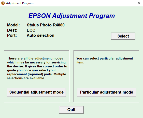 Epson Stylus  Photo R4880 Resetter Free Download