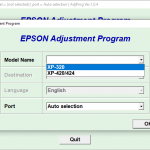 Download Epson Resetter XP320, XP420, XP424 free