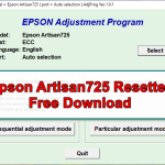 Epson Artisan 725 Resetter Tool Free Download