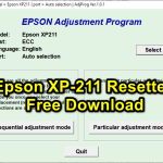 Epson XP-211 Resetter Free Download