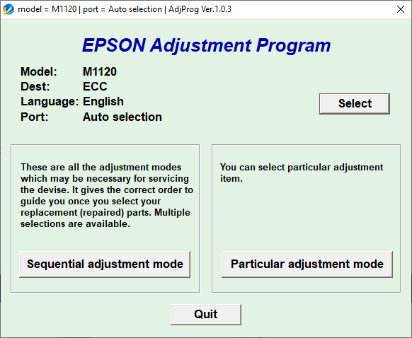 Epson M1120 Resetter Free Download