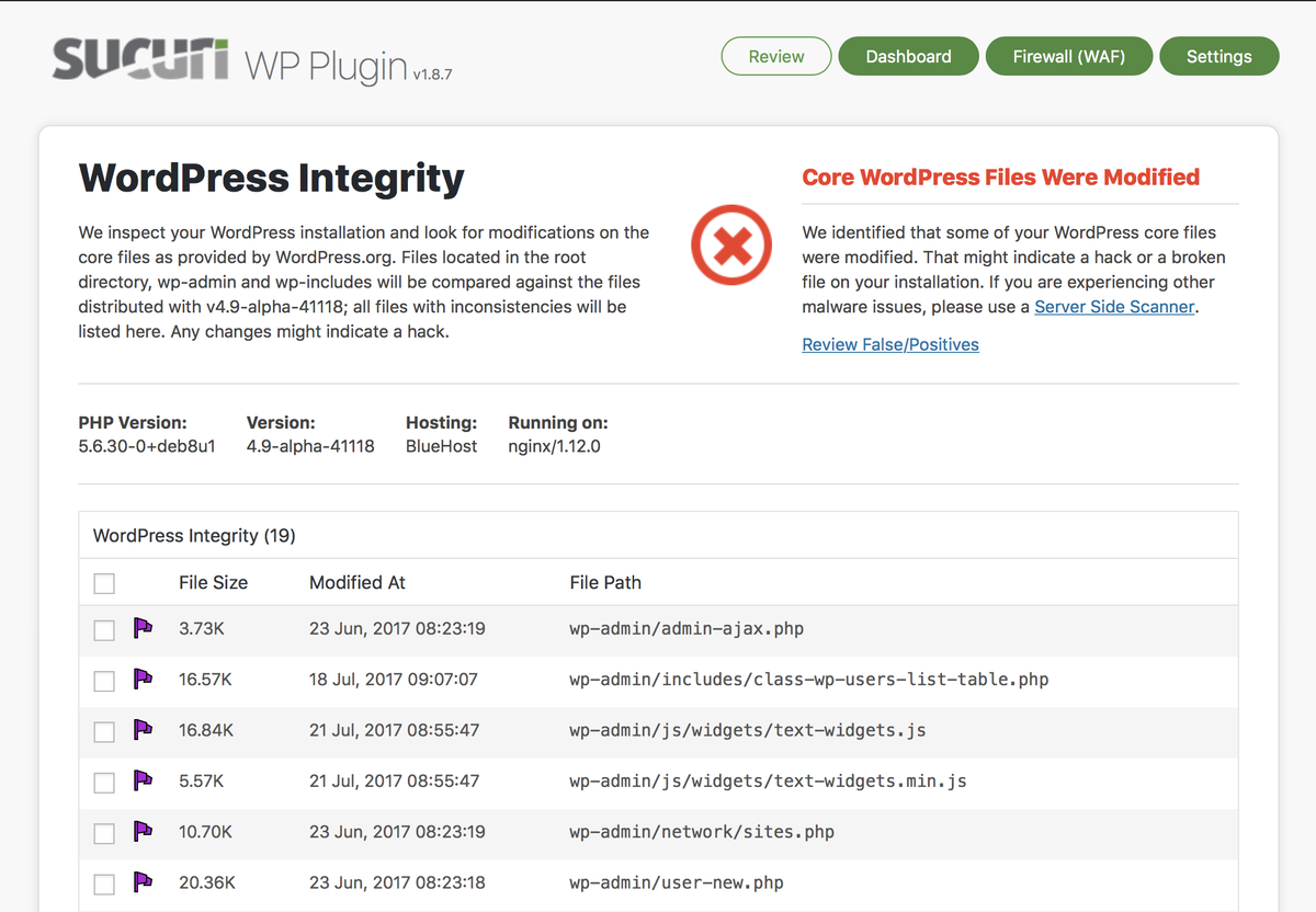 Wordpress Security Plugins Sucuri