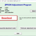 Epson L1211 Resetter Free Download